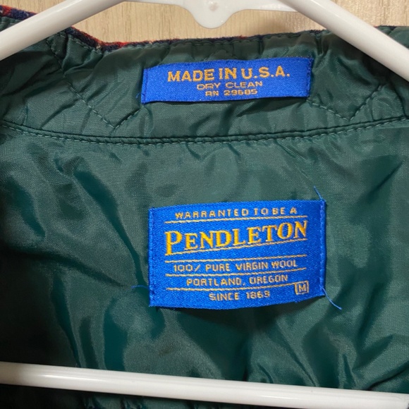 Pendleton  100% Virgin Wool Size M  Women’s Green  Hunting Brodie Tartan - Picture 9 of 9